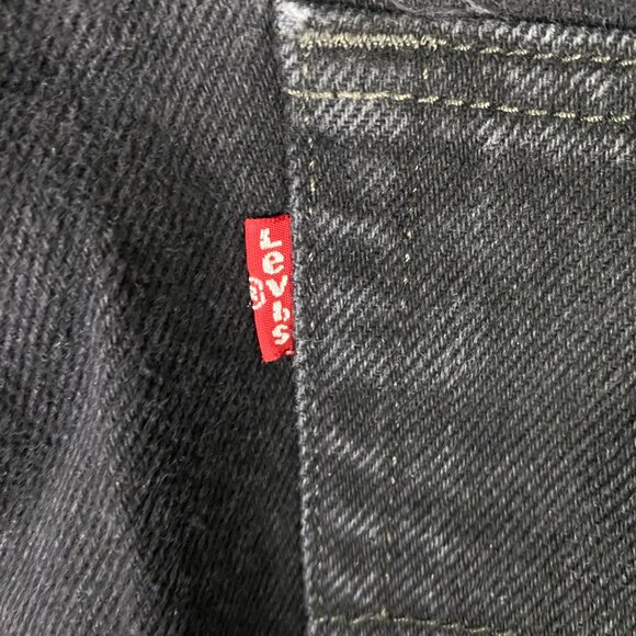 Levi's 505 Regular Leg Fit Straight Jeans Men's 38 x 30 Fit 36.5 x 29 Black 0260 - Picture 6 of 14